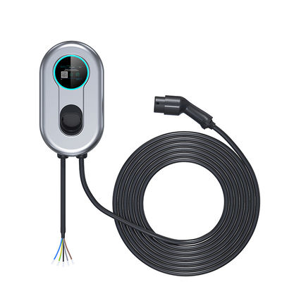 Prise du Type2 IEC62196 de chargeur d'EV avec la station de charge de Wallbox de version d'appli avec l'écran d'affichage à cristaux liquides