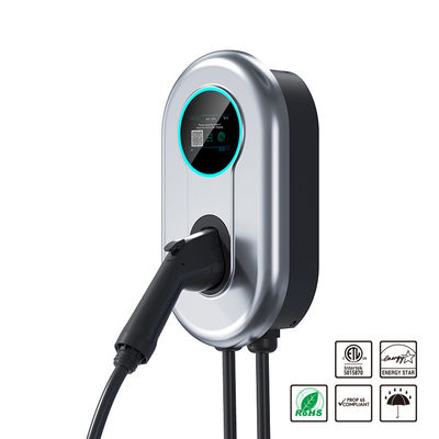 Chargeur de véhicule électrique de la station de charge du chargeur 40A du type 1 EV 9.6KW Wallbox Level2 avec l'écran d'affichage à cristaux liquides