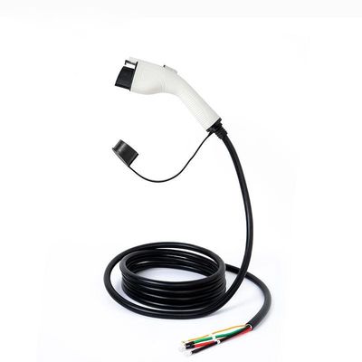 prise blanche 40A, C.A. de remplissage 110V-240V de câble de chargeur de voiture électrique du type 1 9kW de câble d'arme à feu simple