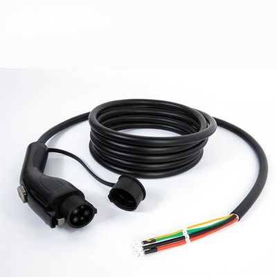 prise blanche 40A, C.A. de remplissage 110V-240V de câble de chargeur de voiture électrique du type 1 9kW de câble d'arme à feu simple