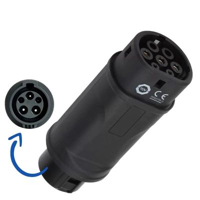 Type 1 à C.A. 250V de chargeur du connecteur EV de convertisseur d'adaptateur de chargeur de véhicule électrique de Type2