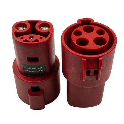AC 10 KW Type 1 vers adaptateur de chargeur Tesla EV SAE J1772 vers adaptateur de charge rapide Tesla 60A