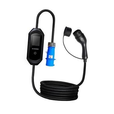 Chargeur rapide portatif de voiture électrique du chargeur SAE J1772 32 A d'EV 32A avec le C.A. de prise de commando