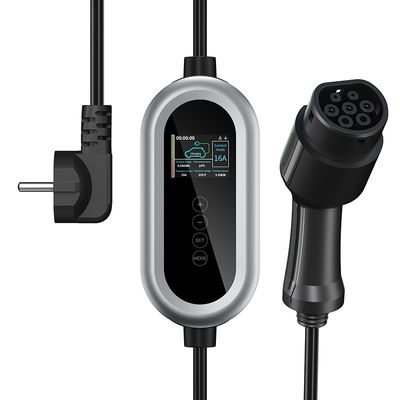 IP65 type rapide de station de chargeur du niveau EV - 2 pile de remplissage du chargeur EV à C.A. 7kw avec le bouton de contact