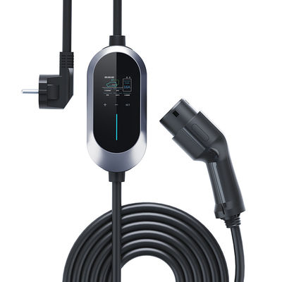 type de chargeur de voiture de 16A 3.84kw EV - 2 câble portatif du chargeur 5m de voyage du NIVEAU 2 à C.A. 230V