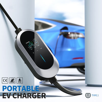 Type maximum de l'ajustement 32A actuel - chargeur rapide de 2 EV, chargeur portatif de véhicule électrique à C.A. d'OEM