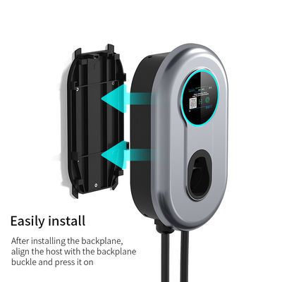 le chargeur J1772 de Wallbox EV du niveau 2 de 240V 16A câblent le chargeur de véhicule électrique de prise de la NEMA 14-50
