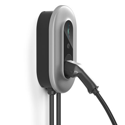 Pile de remplissage du Type2 EV avec 1M, chargeur réglable actuel câblé de Wallbox du véhicule électrique 8-16A