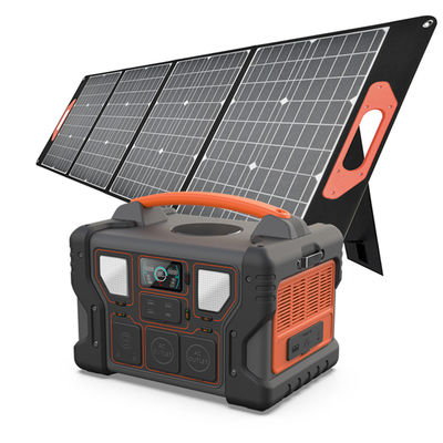 L'affichage à cristaux liquides montrent 300W/500W/700W/1000W la centrale que portative avec le panneau solaire imperméable refourbissent